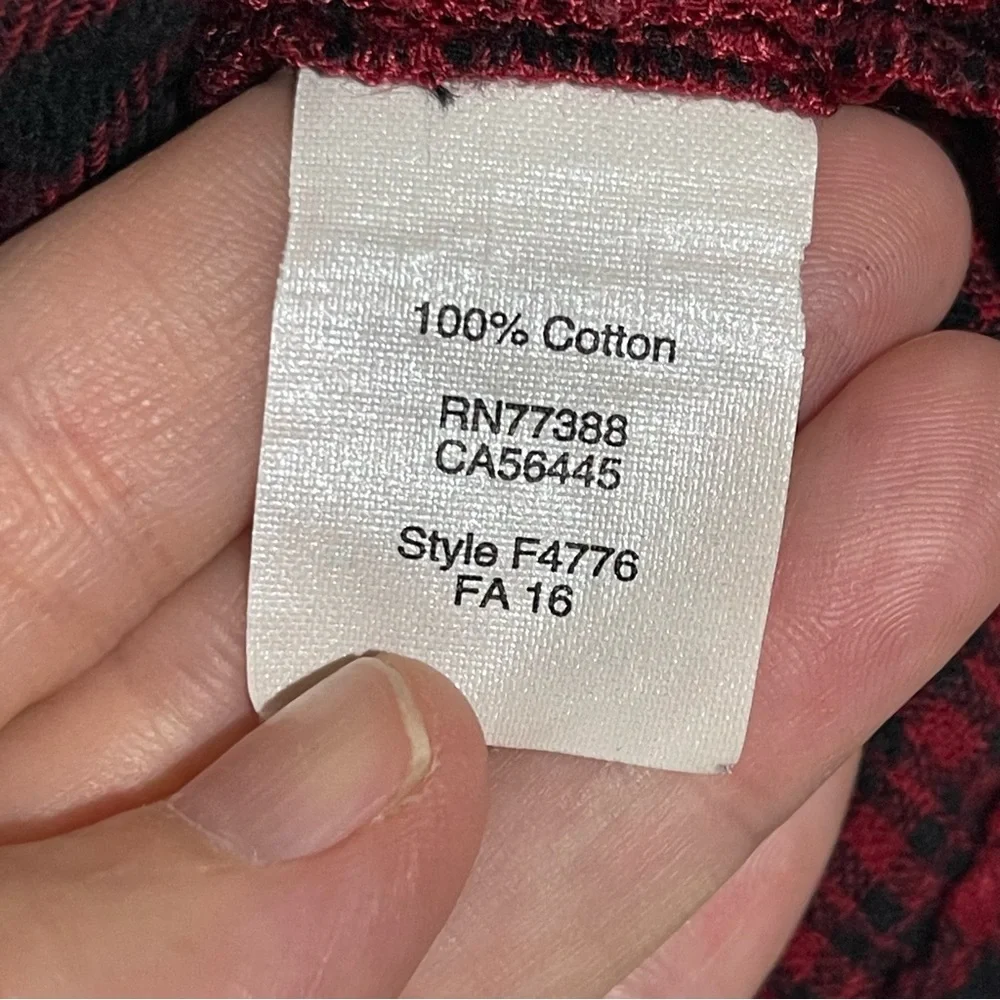 Madewell Herald Tee in Curtis Plaid Size XS in Flannel